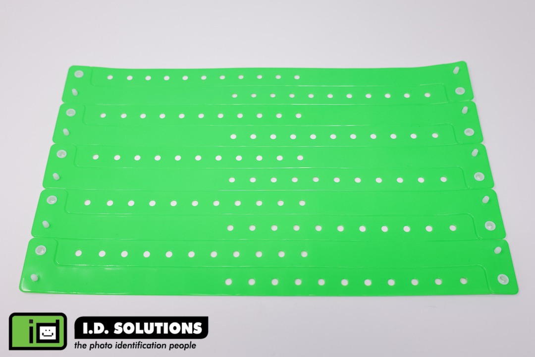Neon lime vinyl wristband (12) image 2